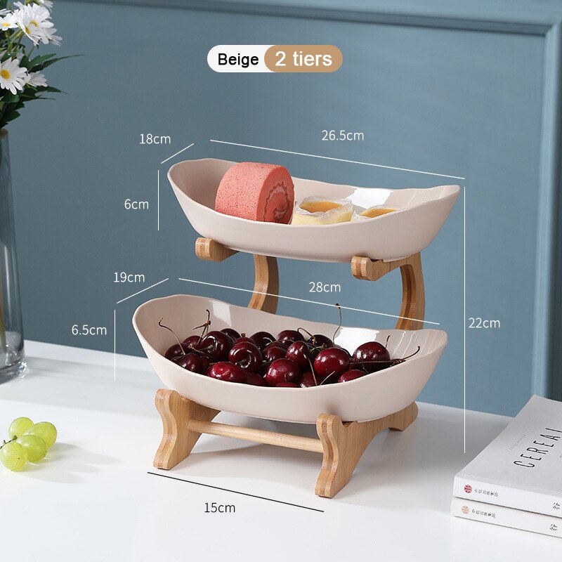 Three-layer Living Room Home Plastic Fruit Plate Snack Plate Creative Modern Dried Fruit Fruit Basket Plastic Candy Dish