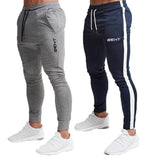 2019 Fashion Men Gyms Pants Joggers Fitness Casual Long Pants Men Workout Skinny Sweatpants Jogger Tracksuit Cotton Trousers