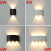 2W 4W 6W 8W LED Wall Light Outdoor Waterproof Modern Nordic style Indoor Wall Lamps Living Room Porch Garden Lamp AC90-260V