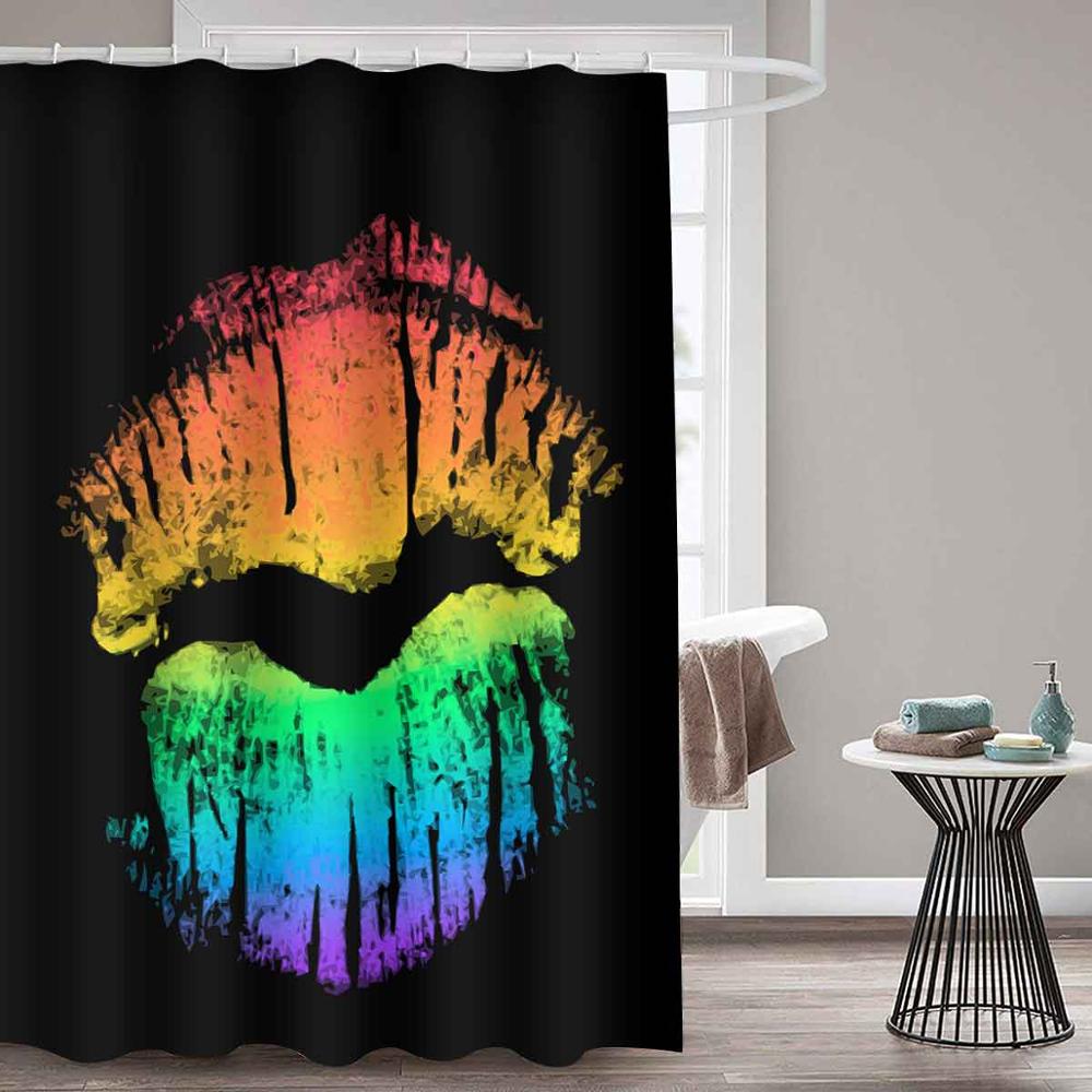 douchegordijn American Girl Shower Curtain Bathroom Waterproof Shower Curtains Hanging Bathroom Curtains For Home Decoration