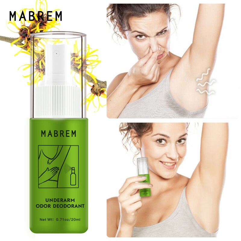 MABREM Body Odor Sweat Deodor Perfume Spray For Man and Woman Removes Armpit Odor and Sweaty Lasting Aroma Skin Care Spray 20ml