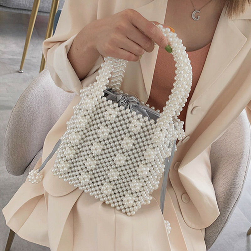 Magic Handbags Women Pearl Handmade Bag Beaded Totes Evening Bags Clutch Wallet