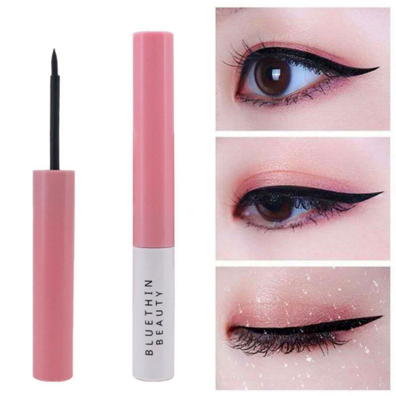 1set Waterproof Fluid Mascara Smooth Quick-drying Eye Liner Liquid Pencil Lasting Eyeliner Pen Make Up Comestic For Woman TSLM2