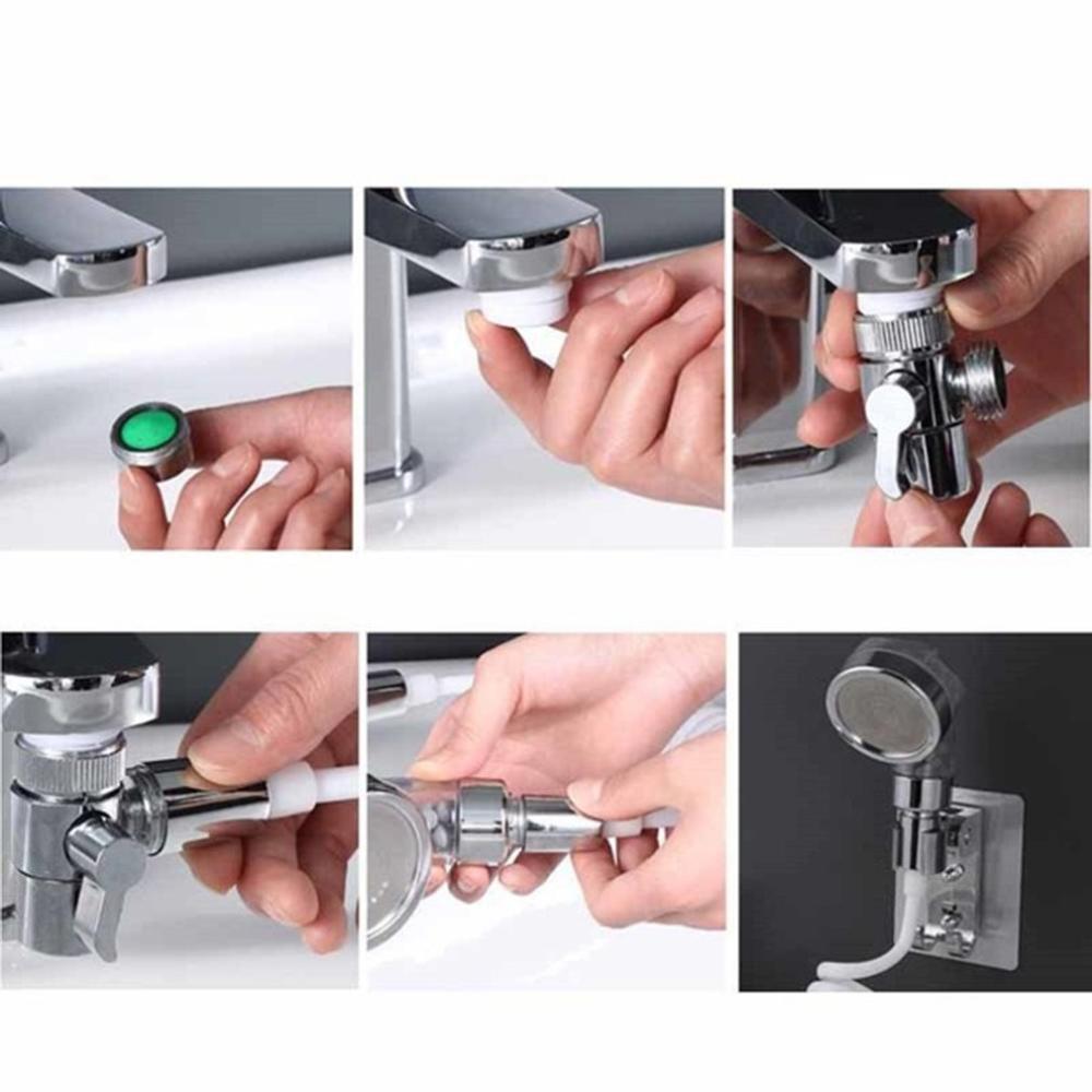 High Pressure Water Saving Wash Hair Shoer head Basin Faucet External Shower Head Bathroom Handheld Washing Hair Artifact