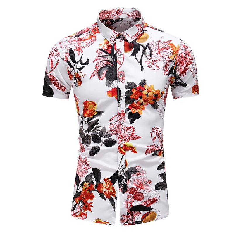 Fashion 9 Style Design Short Sleeve Casual Shirt Men's Print Beach Blouse 2022 Summer Clothing Plus Asian Size M-XXXL 4XL 5XL