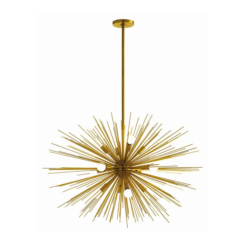 Nordic LED Dandelion Chandeliers Lighting Aluminum Spark Ball Bar iron Pendant Lamp for Living Room Restaurant Home Decor 2021