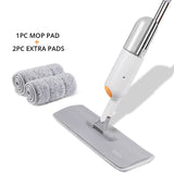 DEKO Water Spray Mop Lazy Flat Mops Handle House Cleaning Tools For Wash Floor Cleaner With Replacement Reusable Microfiber Pads
