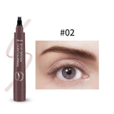 DNM Waterproof Eyebrow Pen Four-claw Eye Brow Tint Fork Tip Eyebrow Tattoo Pencil Long Lasting Easy to use Make-up for women