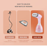 saengQ Handheld Garment Steamer 1500W Household Fabric Steam Iron 280ml Mini Portable Vertical Fast-Heat For Clothes Ironing