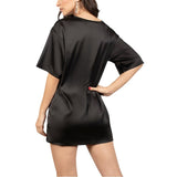 Oversize Satin Women Long T-Shirts 2020 Fashion Casual Loose O Neck Short Sleeve Streetwear Ladies Tops M30665