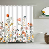 Flower Dandelion Red Rose Small Fresh Shower Curtains Bathroom Curtain Frabic Waterproof Polyester Bathroom Curtain with Hooks