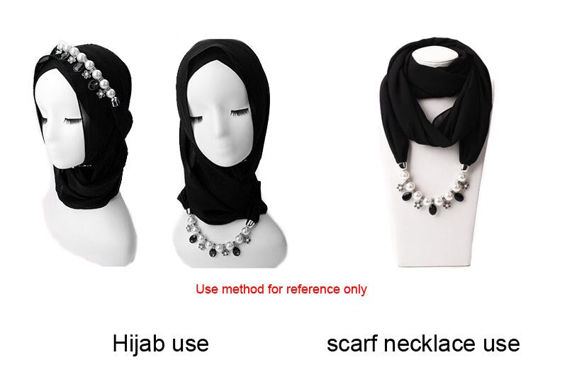 2020 Necklace Pendant Scacarves Women Foulard Femme Accessories Muslim Hijab Stores