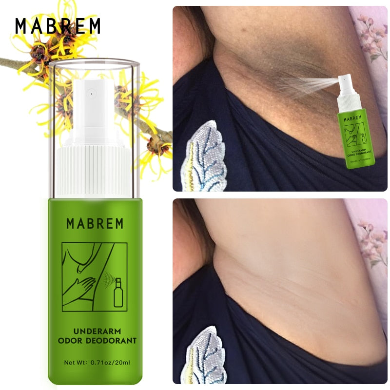 MABREM Body Odor Sweat Deodor Perfume Spray For Man and Woman Removes Armpit Odor and Sweaty Lasting Aroma Skin Care Spray 20ml