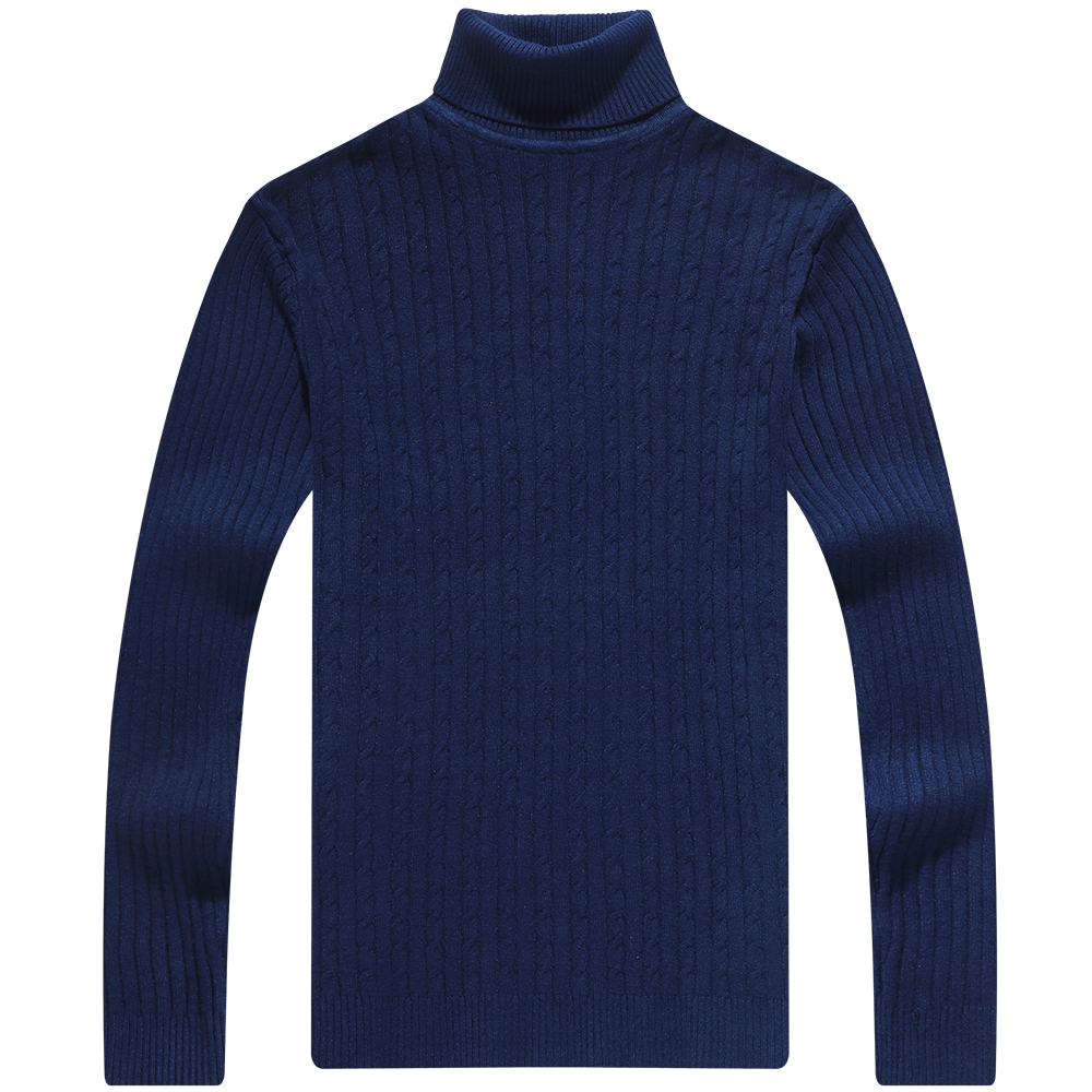 2021 New Casual Knitted Turtleneck Sweater Men Pullover Clothing Fashion Clothes Knit Winter Warm Mens Sweaters Pullovers 81332