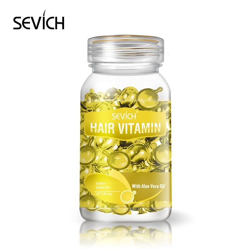 Hair Vitamin Keratin Complex Oil Hair Care Silky Hair Mask Repair Damaged Hair Capsule Serum Repair Hair Moroccan Treatment Oil