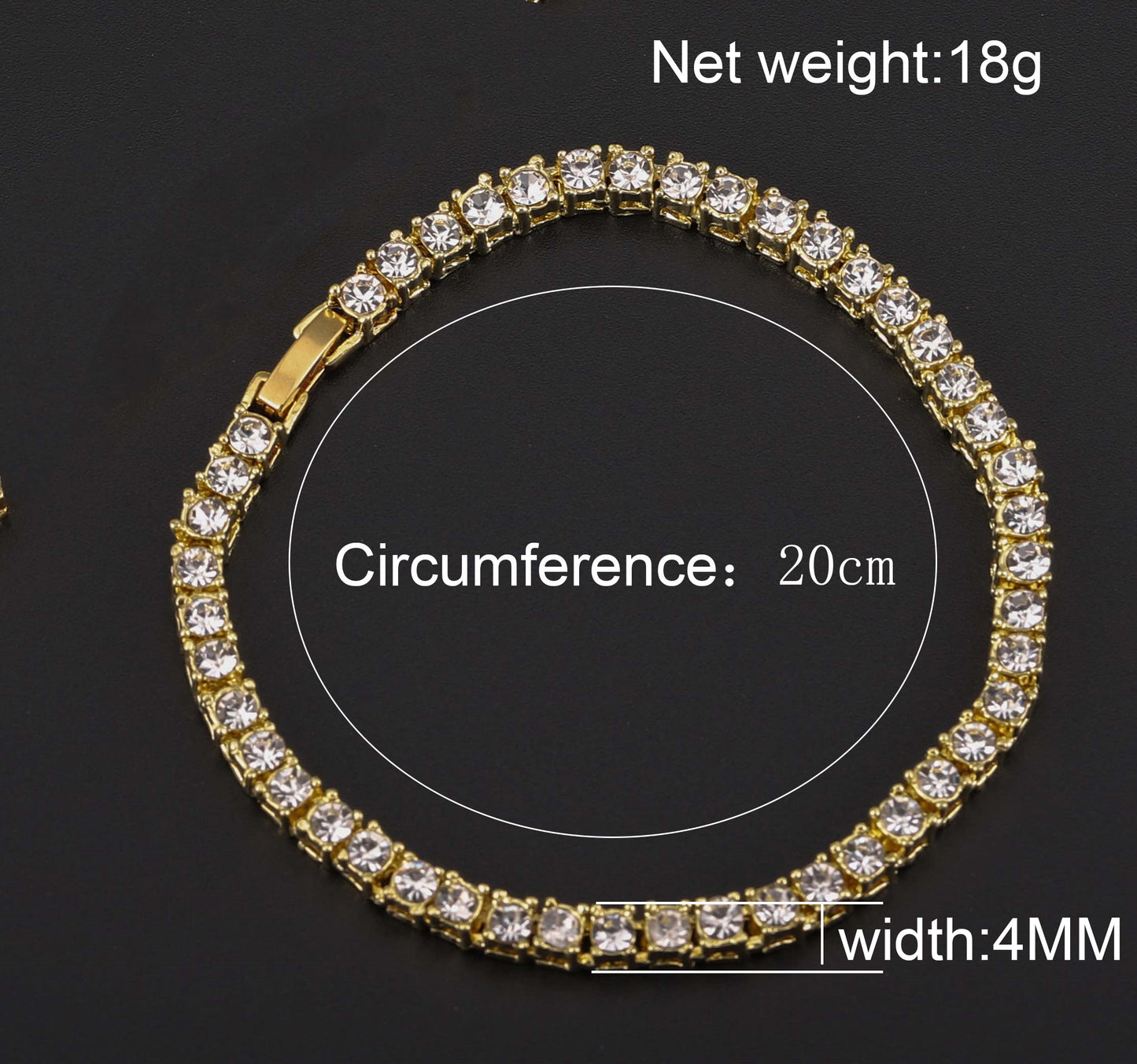 Hip Hop Men Chain 15MM Prong Cuban Chain 2 Row Iced Out Men's Necklace Rhinestone Zircon Paved Necklaces For Men