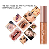 6Color Wholesale Women Liquid Eyeshadow Optional Glitter Eye Shadow Pen Professional Long-lasting Shine Eye Makeup Tool Beginner
