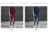 2 Piece Set Tracksuit Men Spring Autumn Striped Jackets Sweatshirts + Pocket Pants Casual Gold Velvet Suit Sport Jogging Set