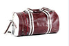PU Leather Sports Gym Bag Multifunction Training Fitness Shoulder Bags Traveling Handbag Striped Sac De Sport Women Men XA719WD