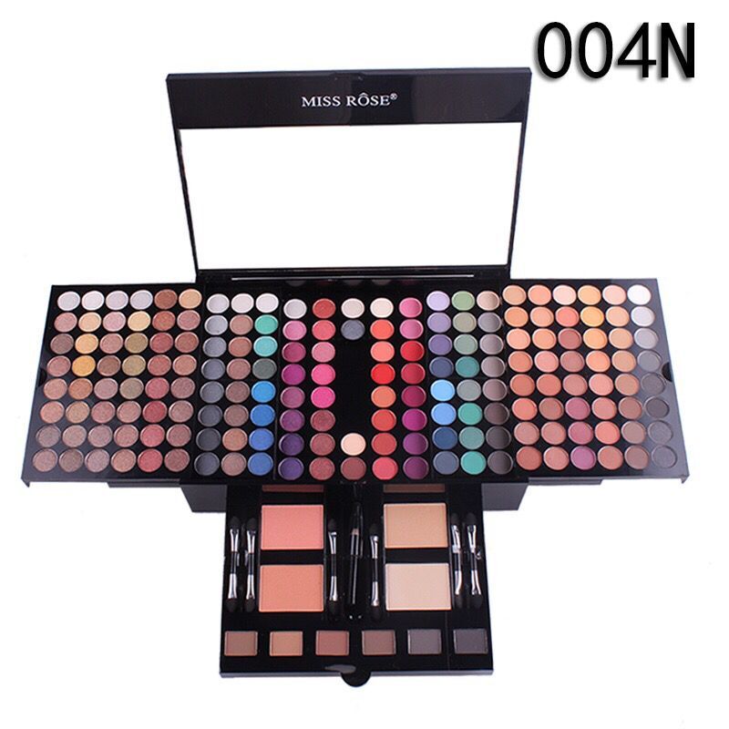 180 Colors Professional Eye Shadow Palette Case Makeup Set with Brush Mirror Shrink EyeShadow Cosmetic Makeup Case