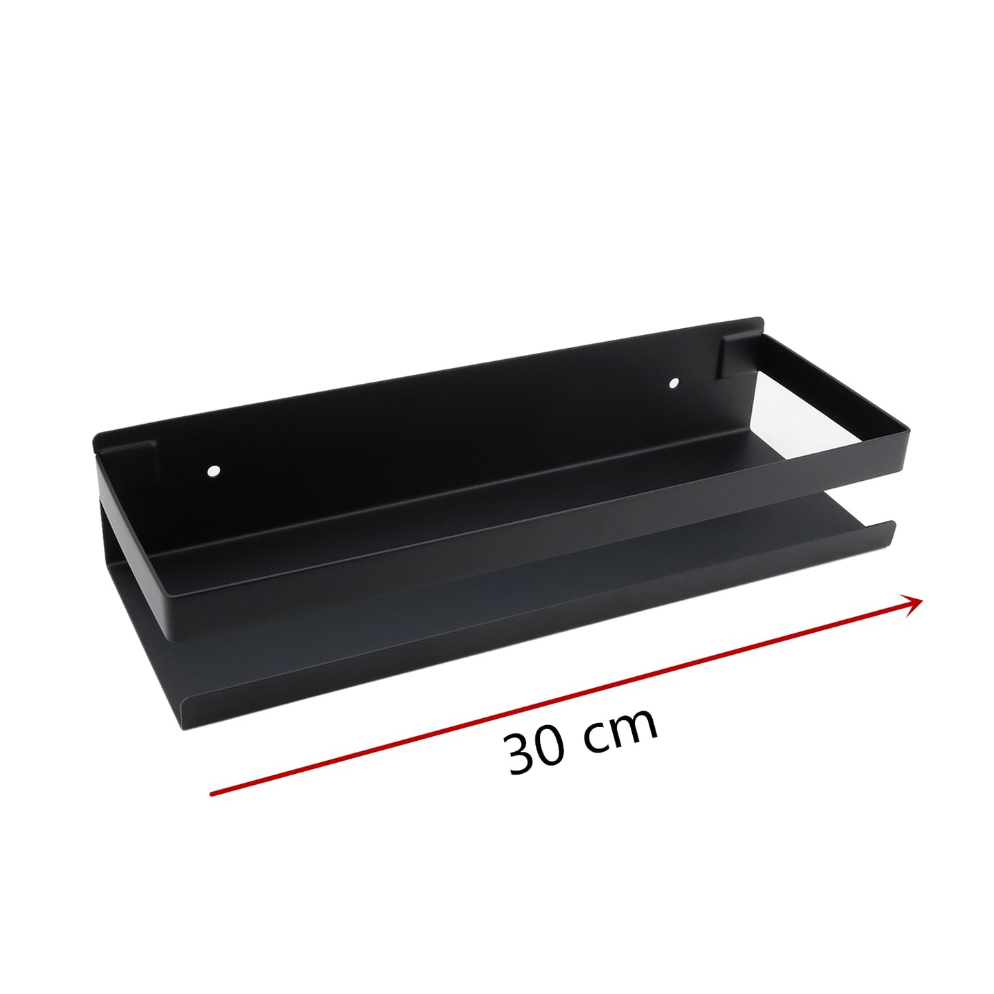 Bathroom Hradware Accessories 20-50cm Modern Matte Black Bathroom Corner Shelves Kitchen Wall Shelf Shower Shampoo Storage Rack