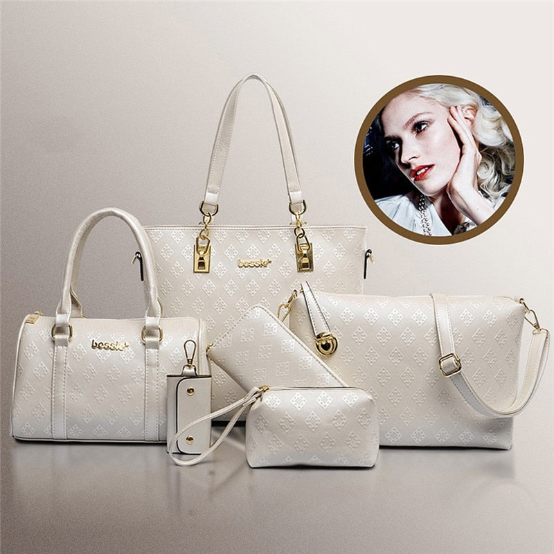 Maihui women leather handbags ladies Patchwork Pattern Top-handle bags new fashion girls shoulder bag quality composite tote bag