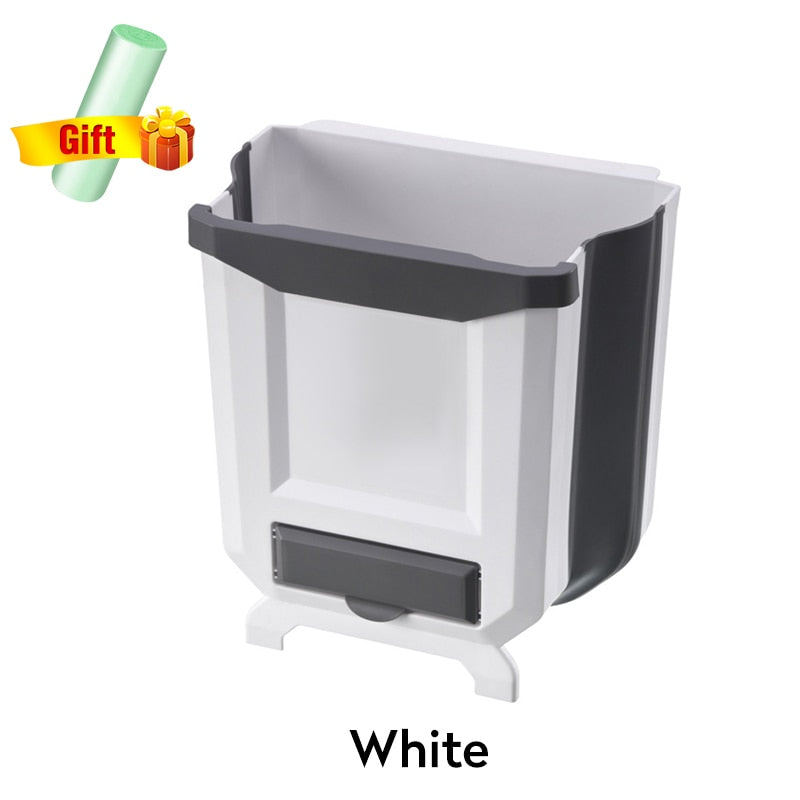 Folding Kitchen Trash Can Kitchen Folding Waste Bin Kitchen Garbage Cans Recycle Rubbish Bin for Kitchen Dustbin Garbage Bin