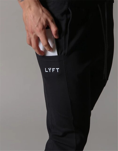 LYFT PIPING STRETCH PANTS Mens Sweatpants Running Sports Jogging Pants Men Trouser Tracksuit Gym Fitness Bodybuilding Men Pants