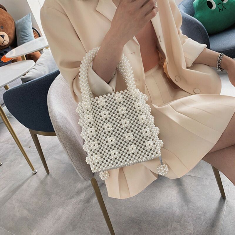 Magic Handbags Women Pearl Handmade Bag Beaded Totes Evening Bags Clutch Wallet