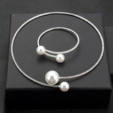 Rhinestone Choker Necklaces Torques Collar Women Statement Jewelry Girl Imitation Pearls Necklace 5 Styles