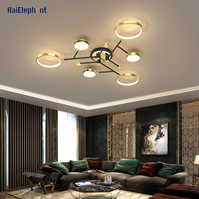 Modern Gold Luxury Chandelier Lighting For Living Room Bedroom Dimmable LED Deco Lamps Indoor Lights Fixtures Luminaria Lustres