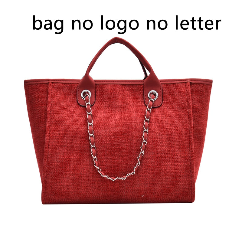 SGARR High Quality Women Canvas Handbags Large Capacity Chain Ladies Shoulder Bag 2021 Fashion Casual Female Messenger Tote Bags