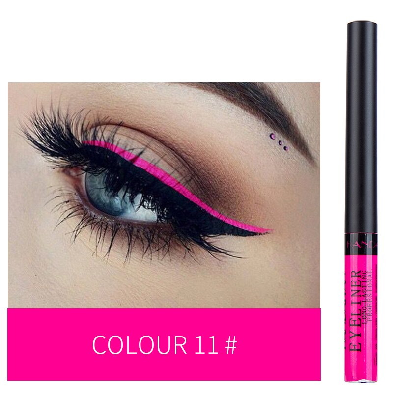 Metallic Shiny Smoky Eyeliner Party Waterproof Liquid Eyeshadow Eye-catching Long-lasting Makeup Eyes Beauty Cosmetic TSLM