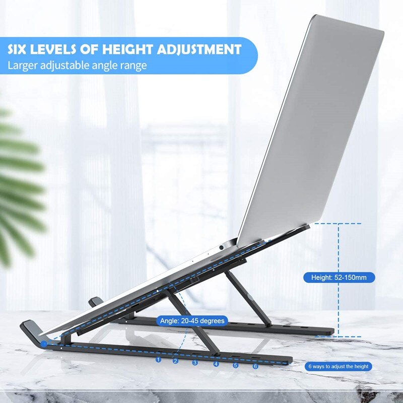 Portable Laptop Stand Adjustable Aluminium Foldable Notebook Support Laptop Base Macbook Pro Holder Bracket Computer Accessories