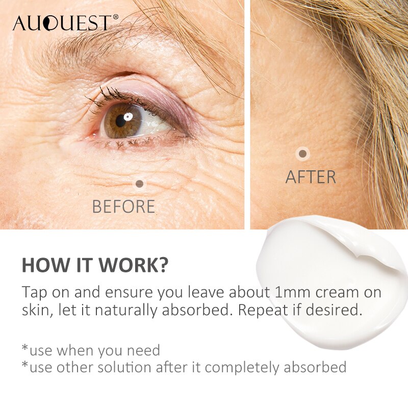 AuQuest 5 Seconds Wrinkle Remover Instant Firmly Anti Aging Moisturizing Remove Fineline Face Cream Beauty Skin Care 20G