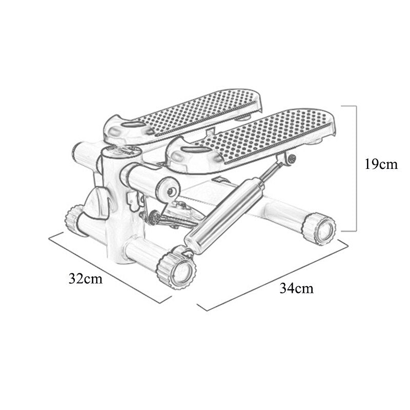 Mini Treadmill Stepper Pedal Quiet Hydraulic Stair Climbers Workout Sport Home Gym Fitness Equipment Adjustable Resistance