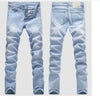 Good Quality Light Blue Skinny Jeans Men Spring Summer Slim Fit Denim Jeans Men Cotton Stretch Denim Pants Cowboy Trousers
