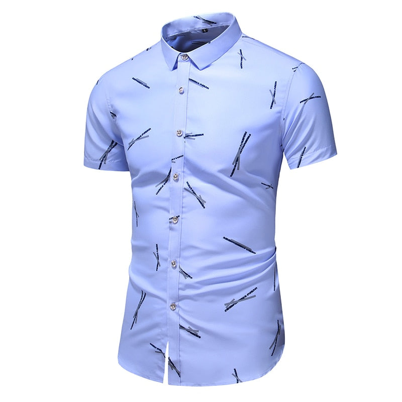 Fashion 9 Style Design Short Sleeve Casual Shirt Men's Print Beach Blouse 2022 Summer Clothing Plus Asian Size M-XXXL 4XL 5XL