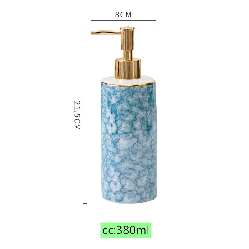 High-grade ceramics Lotion bottle Liquid Soap Dispenser Kitchen hand sanitizer Storage shampoo bottle Bathroom Accessory