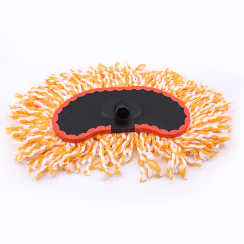 Easy Microfiber Spinning Floor Cleaning Mop Head Milk Silk Car Wash Brush Long Handle Wax Water Brush Car Cleaning Tool