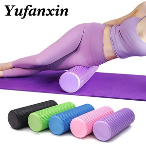 30/45cm Yoga Foam Roller Block Pilate Foam Roller EVA Muscle Roller Self Massage Tool for Gym Pilates Yoga Fitness Gym Equipment
