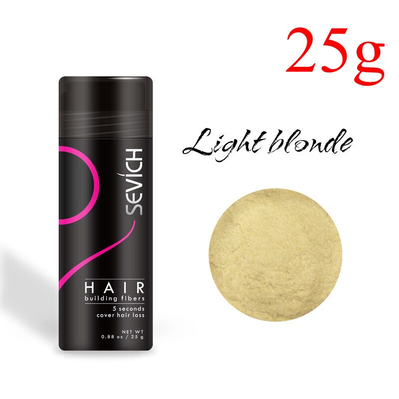 Sevich Hair Fiber Set 25g Hair Building Fiber + Applicator Keratin Fiber Hair Spray Thinning Thickening Hair Growth Treat