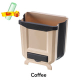 Folding Kitchen Trash Can Kitchen Folding Waste Bin Kitchen Garbage Cans Recycle Rubbish Bin for Kitchen Dustbin Garbage Bin