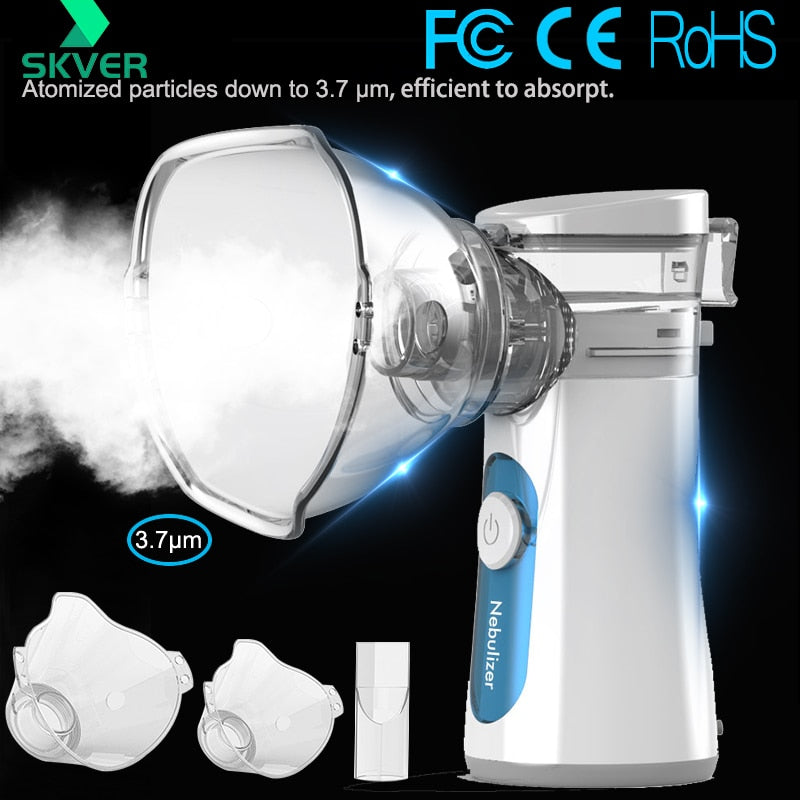 Portable Medical  Nebulizer Machine Rechargeable  Silent Inhaler Steamer Nebuliser Atomizer Humidifier Nebulizador Portatil