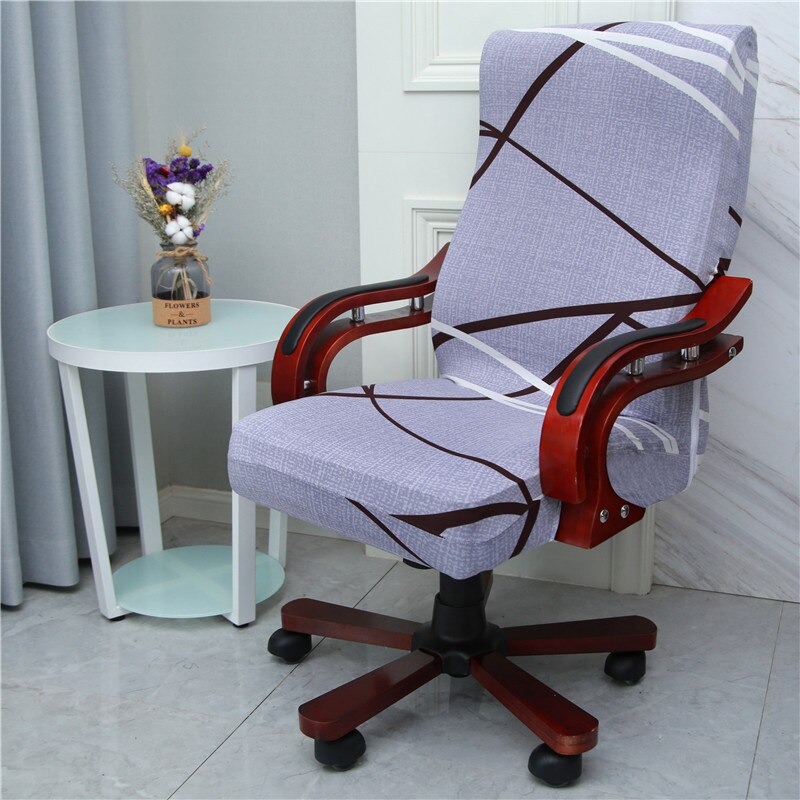 Modern Spandex Computer Chair Cover 100% Polyester Elastic Fabric Office Chair Cover Easy Washable Removeable Chair Cover