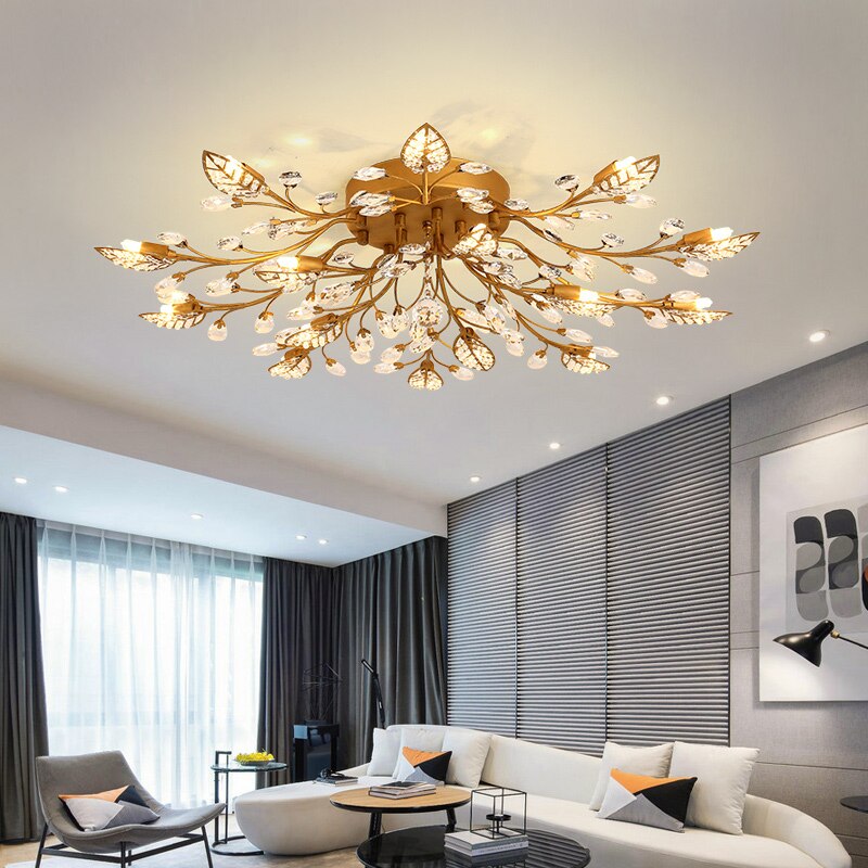 Modern LED Lusters Crystal Chandelier Indoor Lighting Ceiling Chandeliers Cristal For Living Room Bedroom Kitchen Fixture Lights