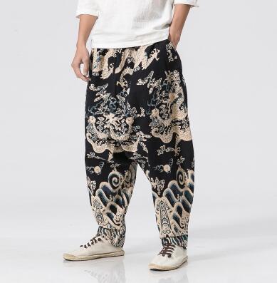 Zongke Dragon Pattern Pants Men Joggers Trousers Men Pants Streetwear Sweatpants Harem Pants Men Trousers XXXL 2021 Spring New