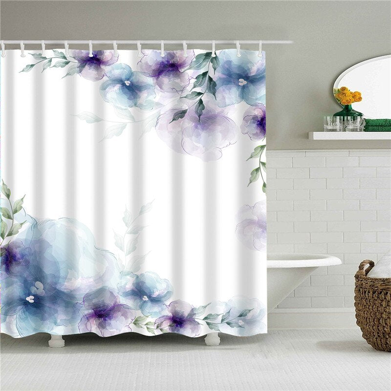 Maple Cactus Autumn Leaves Shower Curtains Bathroom Curtain Frabic Waterproof Polyester Multiple Sizes Bath Bathroom Curtain