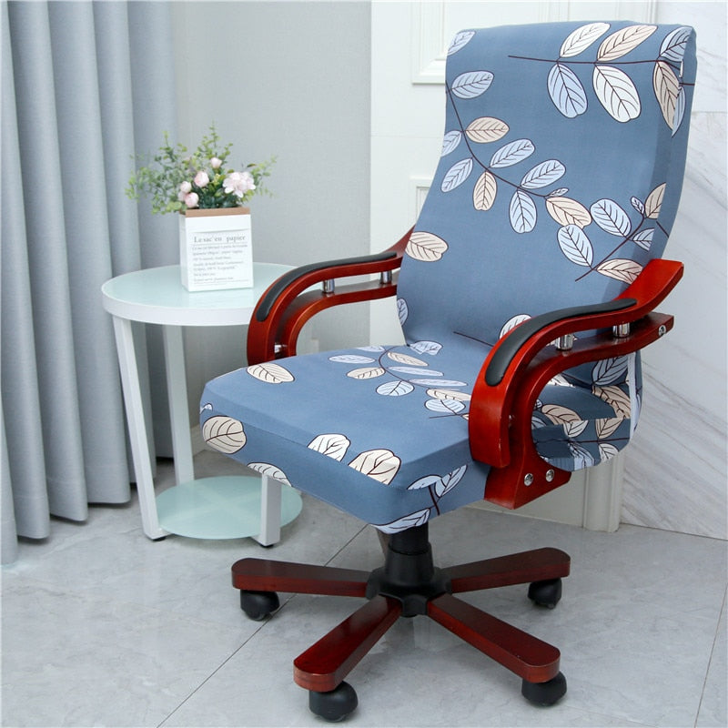 Modern Spandex Computer Chair Cover 100% Polyester Elastic Fabric Office Chair Cover Easy Washable Removeable Chair Cover