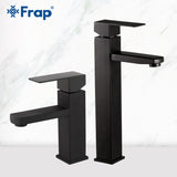 Frap New Square Black Bathroom Faucet Stainless Steel Basin Mixer Bathroom Accessories Tap Bathroom Sink Basin Mixer Tap Y10170